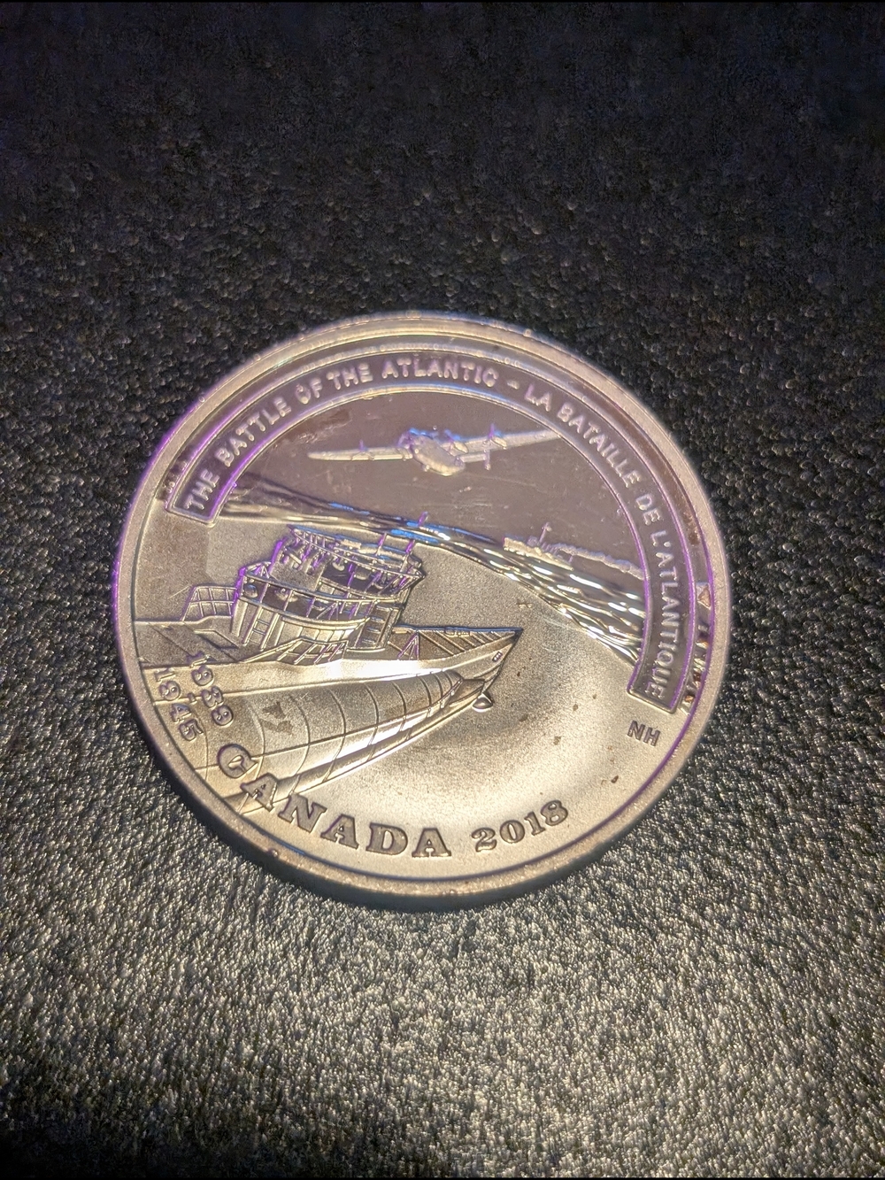 Canada 2018 The Battle of the Atlantic Commemorative Coin - Silver Tone